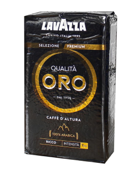 Фото продукту: Кава мелена Lavazza Qualita Oro Black Mountain Grown, 250 г (100% арабіка)