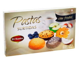 Фото продукта: Набор печенья с фруктами El SANTO Pastas Surtidas, 380 г