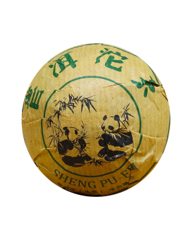 Чай Шен Пуэр "Зеленая Панда", 100 грамм (2021 г.)
