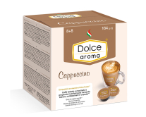 Фото продукту:Капучіно в капсулах Dolce Aroma Сappuccino Dolce Gusto, 16 шт