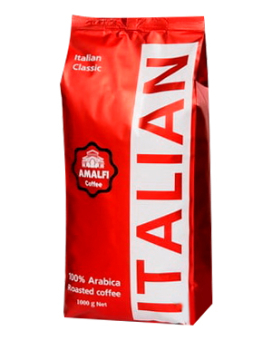 Фото продукту: Кава в зернах Amalfi Italian Classic, 1 кг (100% арабіка)