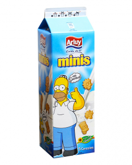 Фото продукта: Печенье ванильное Arluy Minis Simpsons, 275 г