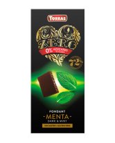 Фото продукту:Шоколад чорний без цукру, без глютену TORRAS Zero з м'ятою 72%, 100 г
