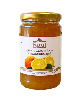 Фото продукту: Джем плодово-ягідний Апельсиновий Emmi, 375 г