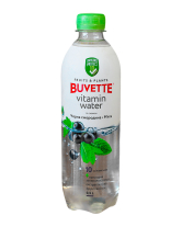 Фото продукту:Напій соковмісний Buvette Vitamin Water зі смаком чорної смородини та м'я...