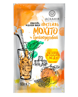 Фото продукту: Чай фруктово-медовий "Коктейль" Мохіто Грейпфрутовий Асканія, 60 г