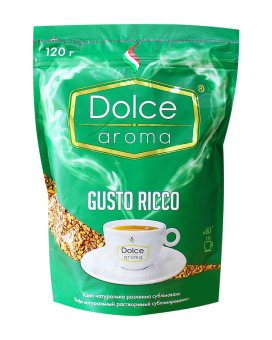 Фото продукта: Кофе растворимый Dolce Aroma Gusto Ricco, 120 г