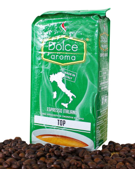 Фото продукту: Кава мелена Dolce Aroma Top, 250 г (70/30)