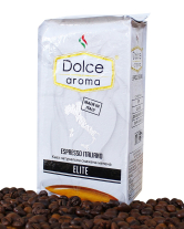 Фото продукту:Кава мелена Dolce Aroma Elite, 250 г (50/50)