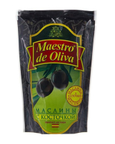 Фото продукту:Маслини з кісточкою Maestro de Oliva, 170 г (ПЕТ)
