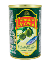 Оливки с тунцом Maestro de Oliva, 280 г (ж/б)