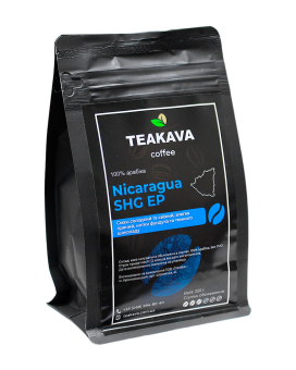 Фото продукту: Кава в зернах Teakava Nicaragua SHG EP, 250 г (моносорт арабіки)