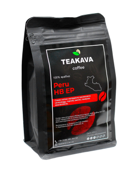Фото продукту: Кава в зернах Teakava Peru HB EP, 250 г (моносорт арабіки)