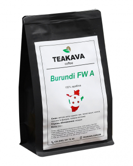 Фото продукту: Кава в зернах Teakava Burundi FW A, 250 г (моносорт арабіки)