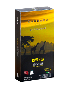 Фото продукта: Кофе в капсулах Carraro Rwanda NESPRESSO, 10 шт (моносорт арабики)