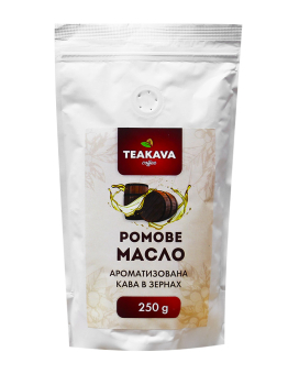 Фото продукту: Кава в зернах Teakava Ромова олія, 250 г (100% арабіка)