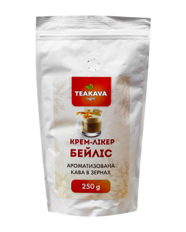 Фото продукту: Кава в зернах Teakava Крем-лікер Бейліс, 250 г (100% арабіка)