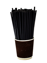 Фото продукту:Трубочка мартіні чорна, USA, d3,3 13см, 200шт