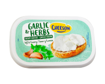 Фото продукту:Крем-сир із часником та травами Cheeson Garlic & Herbs Soft Cheese, 150 г