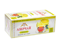 Чай черный Azercay "Лимон", 1,8г*25 шт (ароматизированный чай в пакетиках)