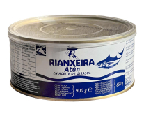 Фото продукта:Тунец консервированный в подсолнечном масле Rianxeira, 900 г