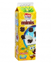 Фото продукту:Печиво шоколадне із цукром Arluy Minis Spanch Bob, 275 г