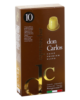 Кофе в капсулах Carraro Don Carlos Espresso Bar NESPRESSO, 10 шт
