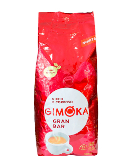 Фото продукту: Кава в зернах Gimoka Rosso Gran Bar, 1 кг (20/80)