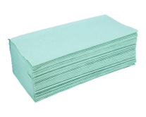 Фото продукта:Полотенца бумажные зеленые из макулатуры, 160 шт