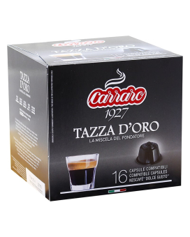 Фото продукту: Кава в капсулах Carraro Tazza D'oro DOLCE GUSTO, 16 шт (100% арабіка)