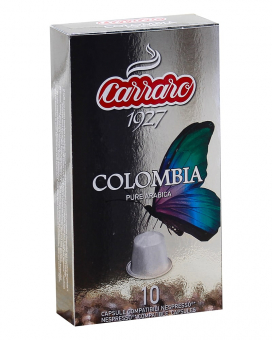 Фото продукту: Кава в капсулах Carraro Colombia NESPRESSO, 10 шт (моносорт арабіки)
