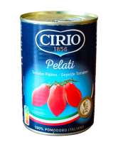 Фото продукту:Помідори очищені Пелаті Cirio Pelati, 400 г