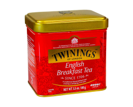 Фото продукту: Чай чорний Twinings English Breakfast, 100 г (ж/б)