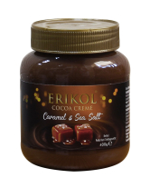 Фото продукту:Шоколадна паста із солоною карамеллю Erikol Caramel & Sea Salt, 400 г