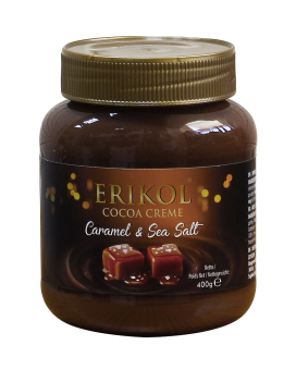 Фото продукту: Шоколадна паста із солоною карамеллю Erikol Caramel & Sea Salt, 400 г