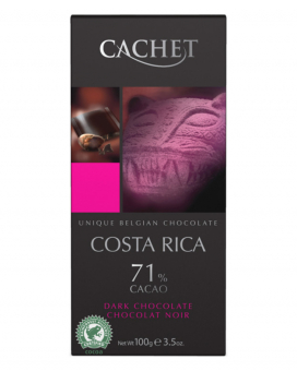 Фото продукта: Шоколад Cachet экстра черный Costa Rica 71%, 100 г