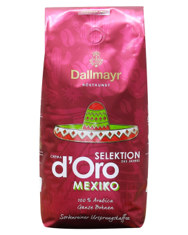 Фото продукту: Кава в зернах Dallmayr Crema D'Oro Mexiko, 1 кг (100% арабіка)