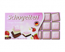 Фото продукту:Шоколад Schogetten Trilogia Strawberry, 100 г